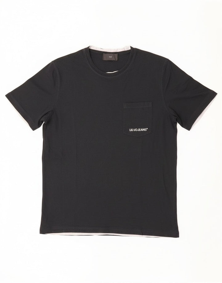 Liu Jo T-Shirt Top Homme Noir Moyen