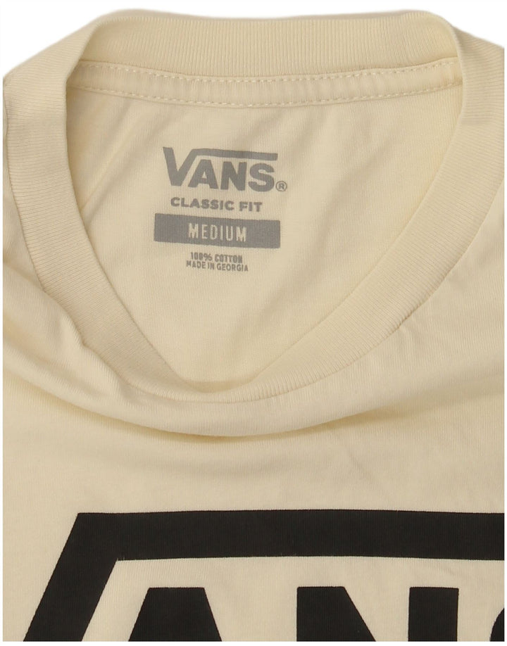 Vans T-shirt graphique coupe classique pour homme en coton blanc cassé moyen