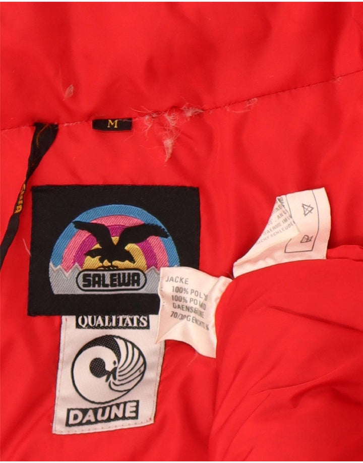 SALEWA Veste matelassée à capuche pour hommes UK 38 Medium Red Polyamide