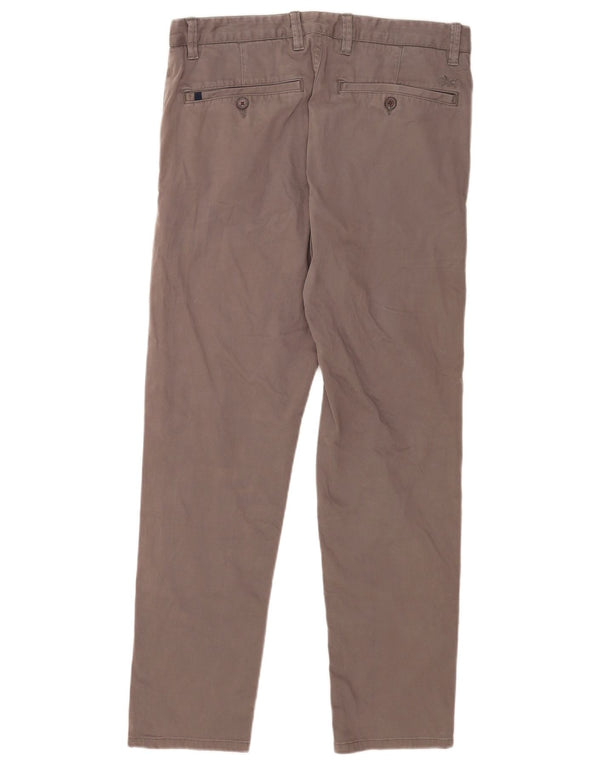 Crew Clothing Mens Slim Fit Chino Trousers W34 L31 Grey Cotton