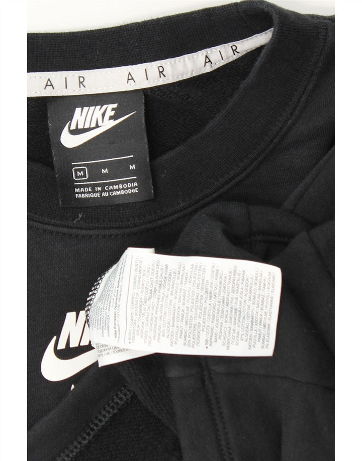 Nike Sweat-shirt court surdimensionné pour femme UK 14 Noir moyen