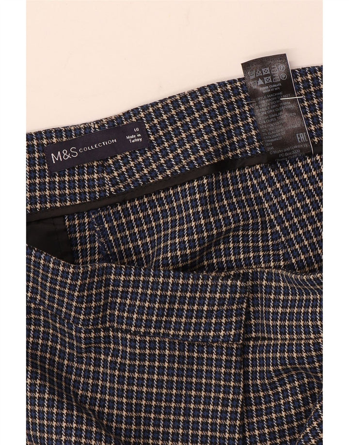 Marks & Spencer Pantalon court pour femme UK 10 Small W28 L25 Bleu