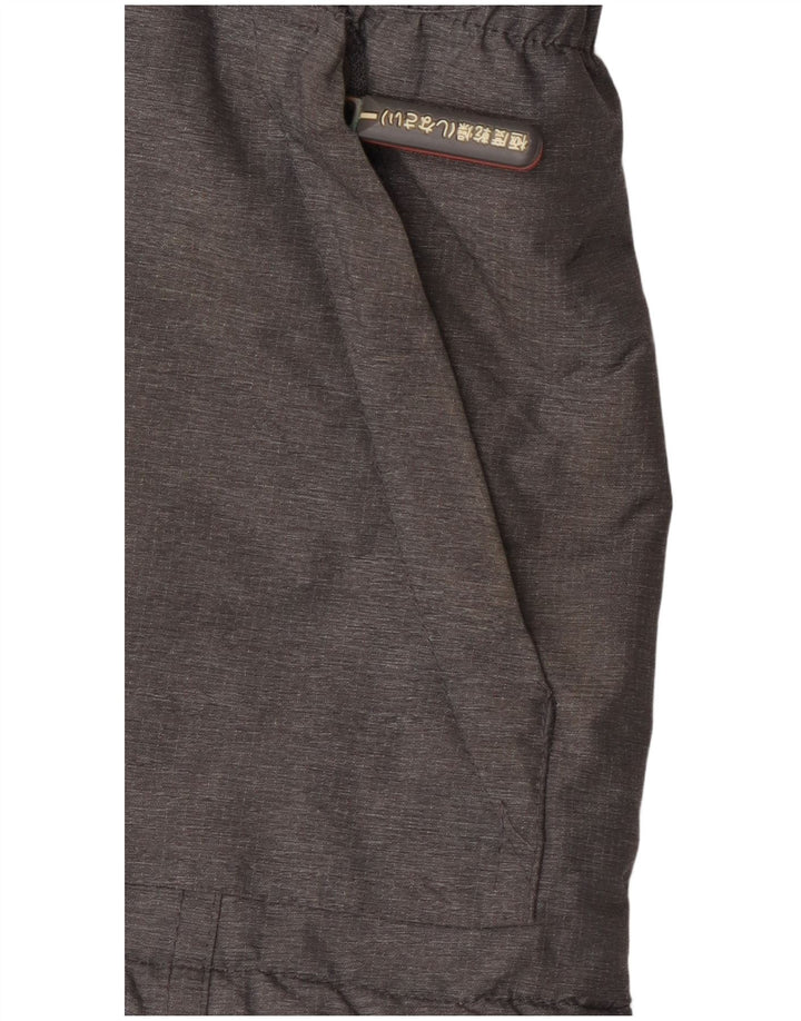 Superdry Veste coupe-vent à capuche pour femme UK 16 Large Gris Nylon