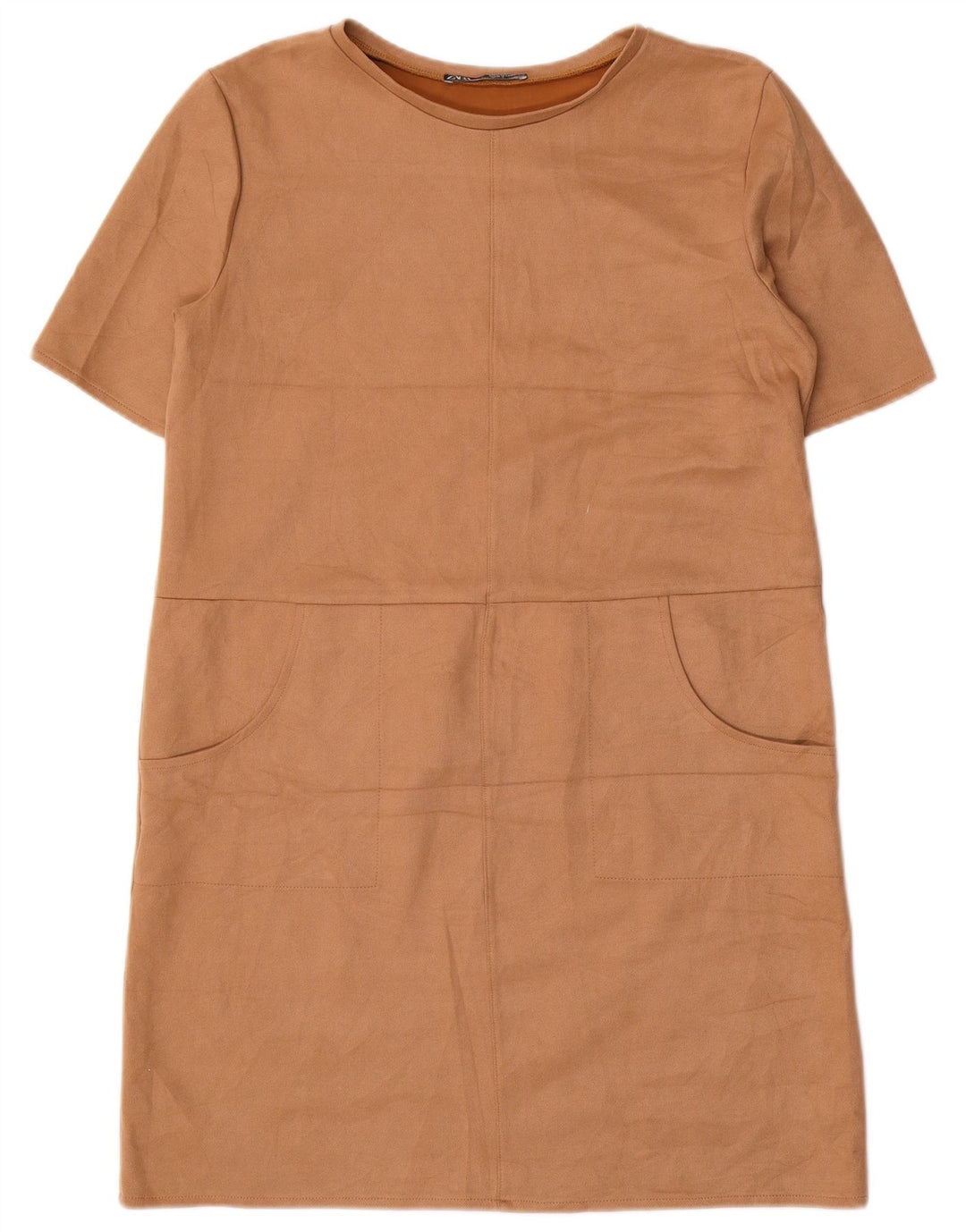 Zara Robe droite pour femme UK 16 Large Marron