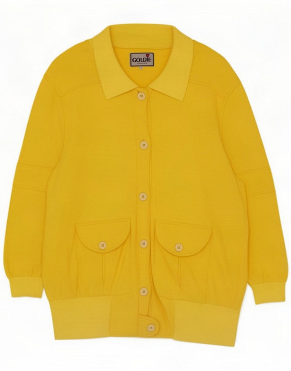 Goldie Veste de survêtement pour femme UK 14 Coton Jaune Moyen