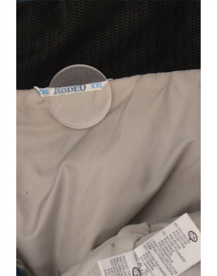 C&A Veste Coupe-Vent Zippée Homme UK 44 2XL Bleu Colorblock Polyester Hiver