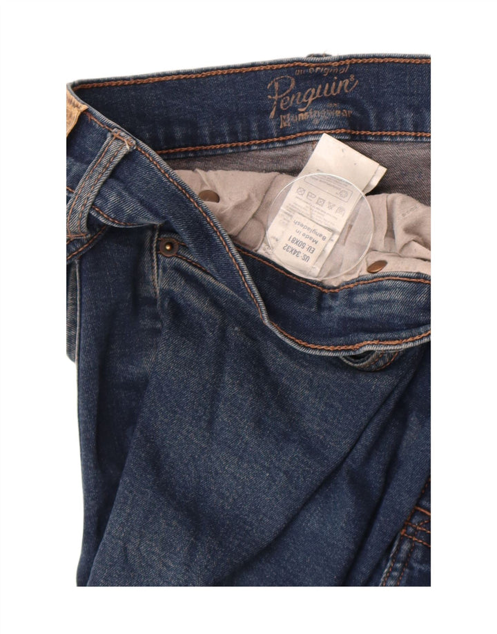 Penguin Jean Slim Homme W34 L32 Bleu Coton