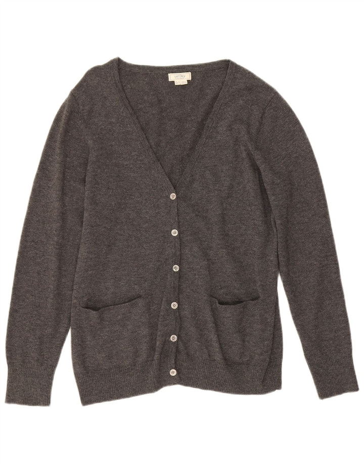 Fat Face Womens Cardigan Sweater UK 16 Grande laine grise