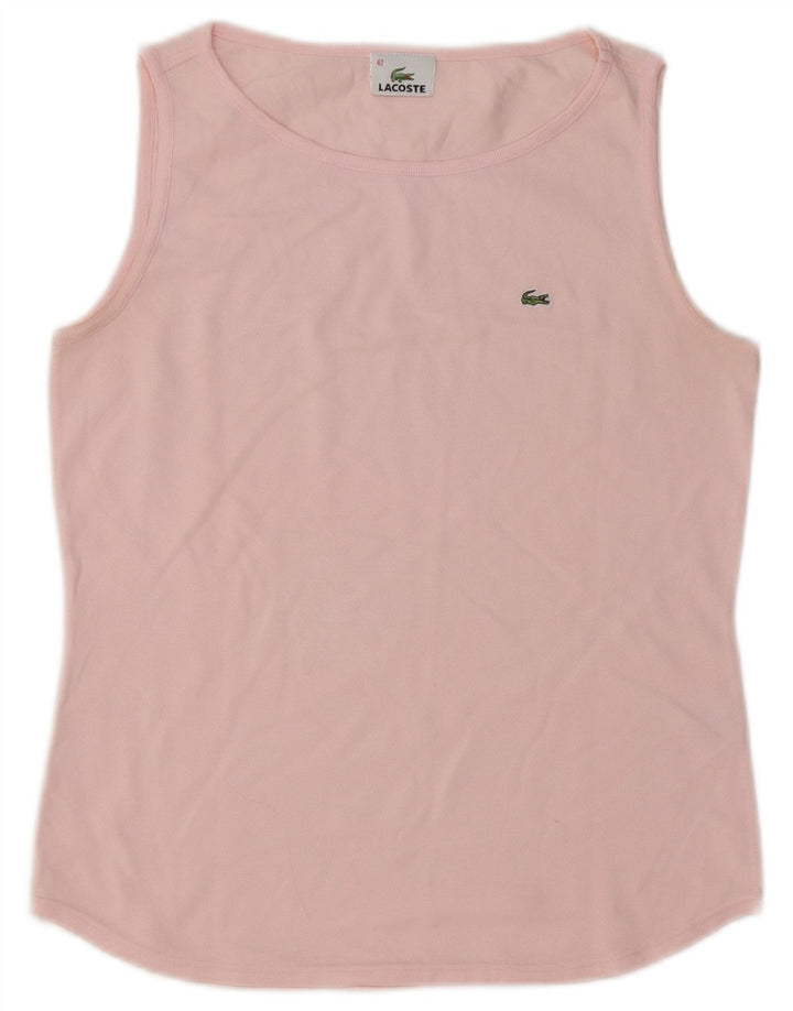 LACOSTE Débardeur Femme Taille 42 Grand Coton Rose