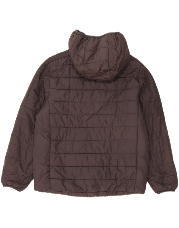 Veste matelassée à capuche Adidas Garçon 10-11 ans Noir Moyen Polyester