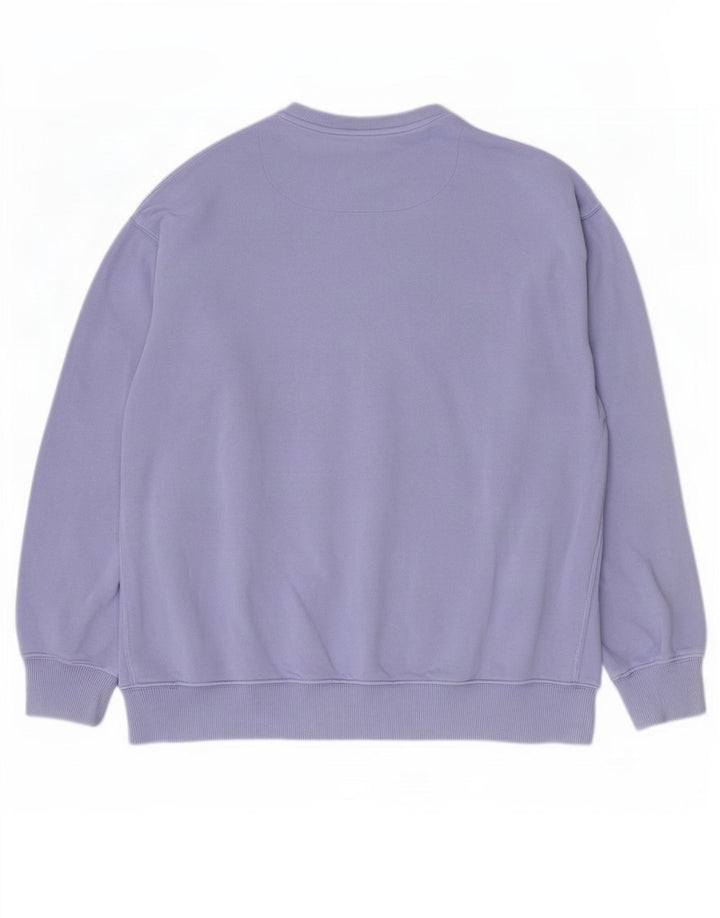 Fat Face Sweat-shirt pour femme en coton bleu moyen UK 12