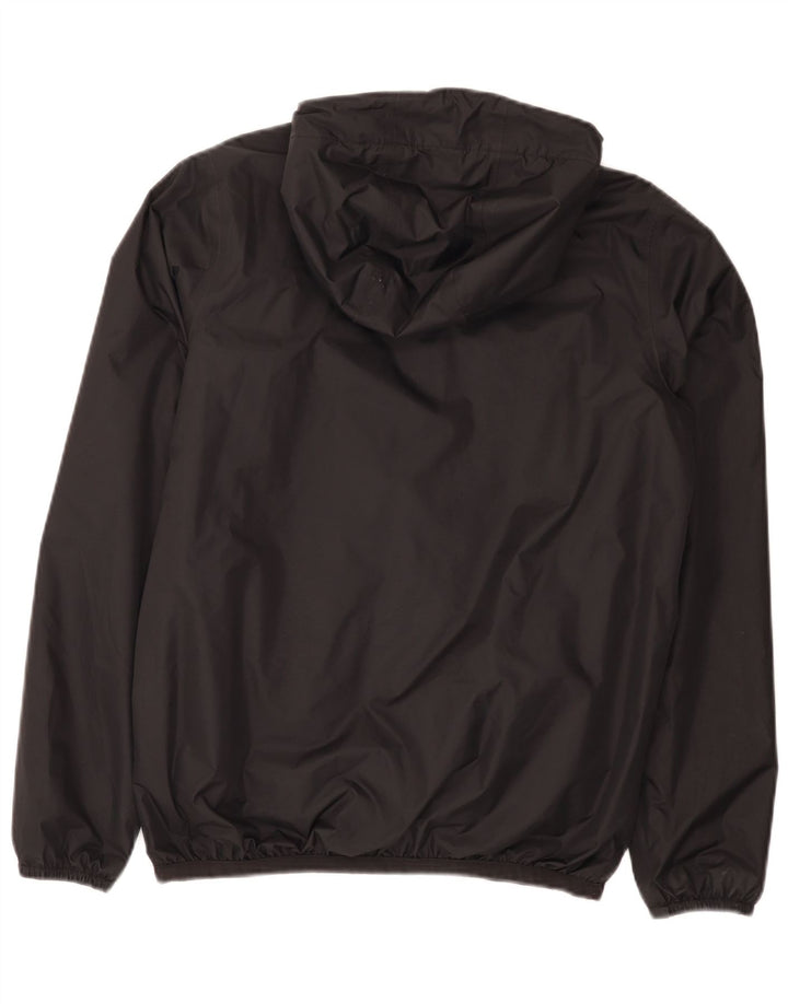 K-Way Veste de pluie surdimensionnée à capuche pour femme UK 10 Small Noir Polyamide