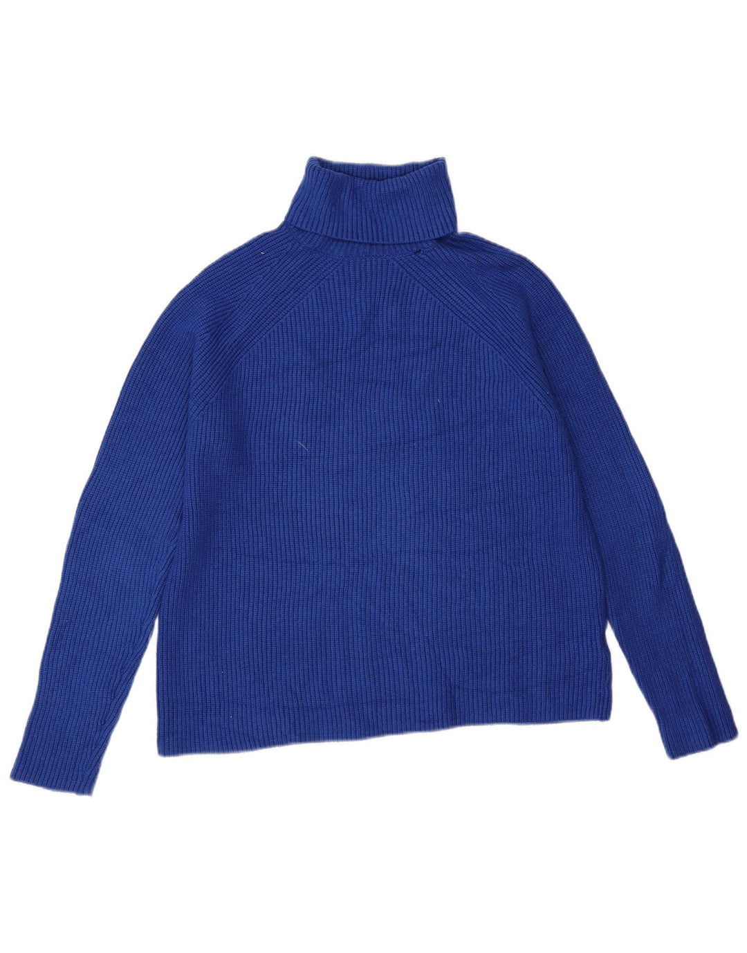 Marks & Spencer Pull col roulé pour femme UK 14 Bleu moyen Viscose