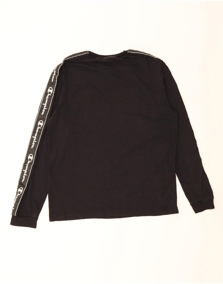 Champion Haut graphique à manches longues pour homme en coton noir Taille L
