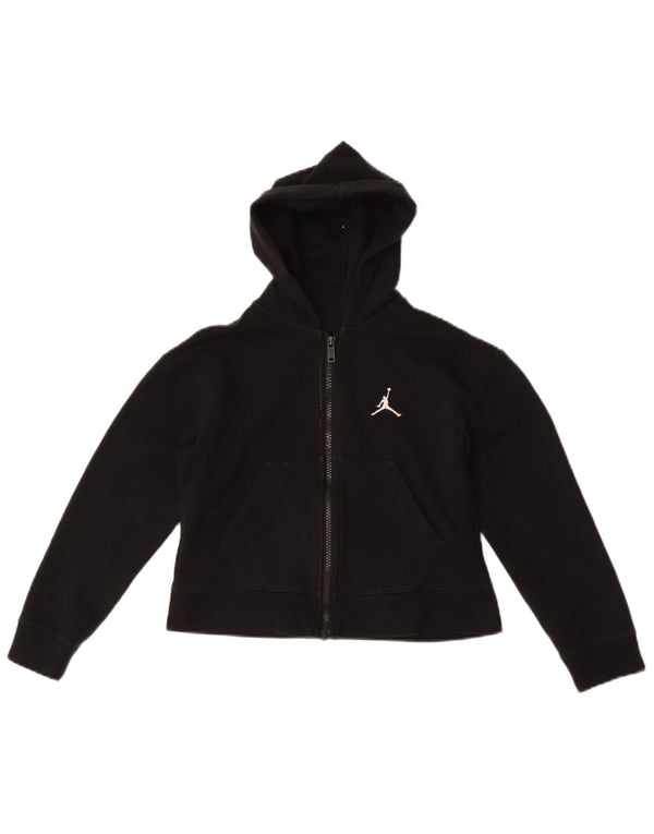 Jordan Sweat à capuche court zippé pour fille 10-11 ans Noir moyen Sports