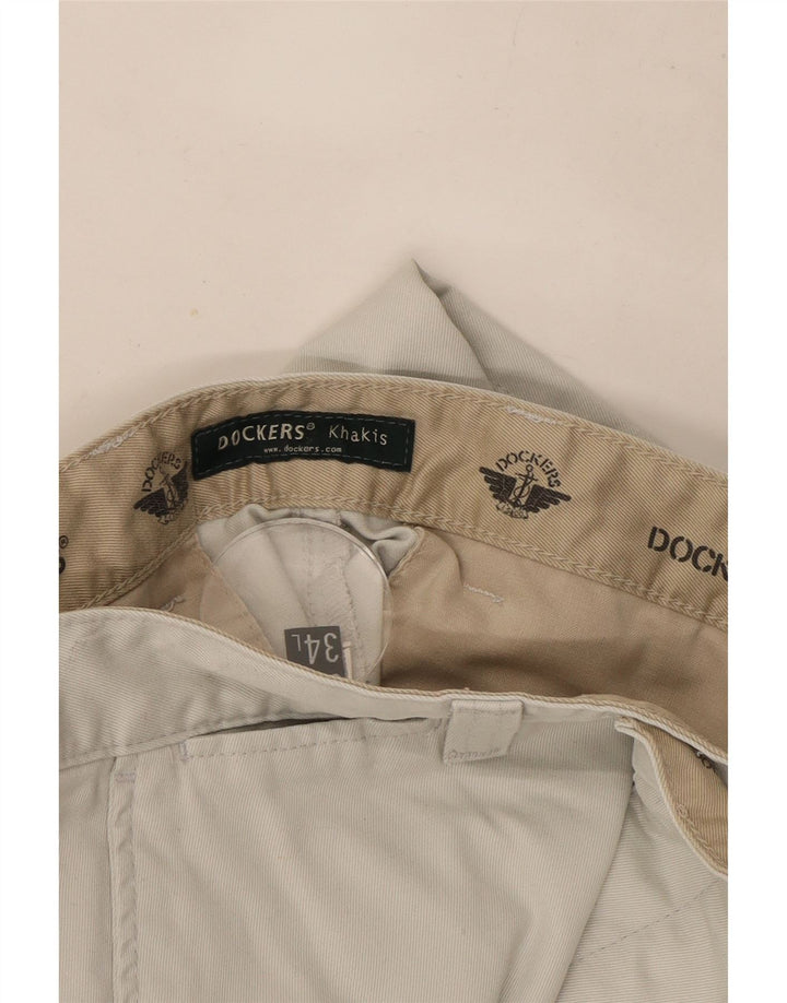Dockers Pantalon Chino Droit Khakis Homme W32 L34 Gris