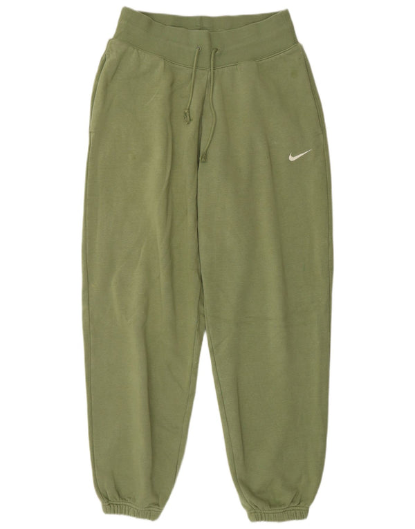 Nike Pantalon de survêtement pour femme Joggers UK 10 Small Vert Coton