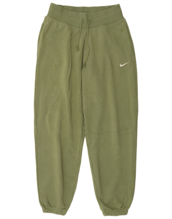 Nike Pantalon de survêtement pour femme Joggers UK 10 Small Vert Coton