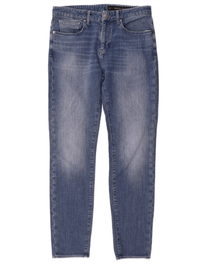 Armani Exchange Jean Slim W32 L32 Bleu Coton Femme