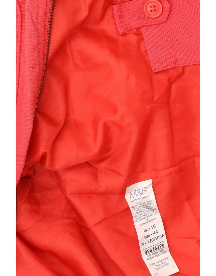 Marks & Spencer Veste utilitaire pour femme UK 16 Large Rouge Polyamide