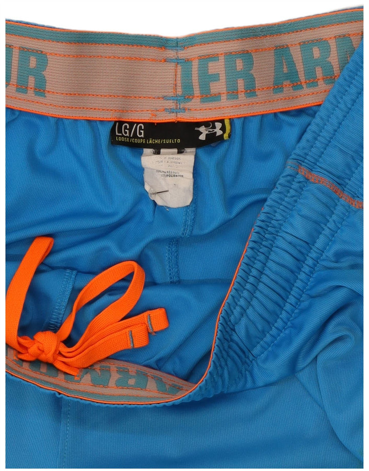 Under Armour Short de Sport Coupe Ample Homme Bleu Polyester