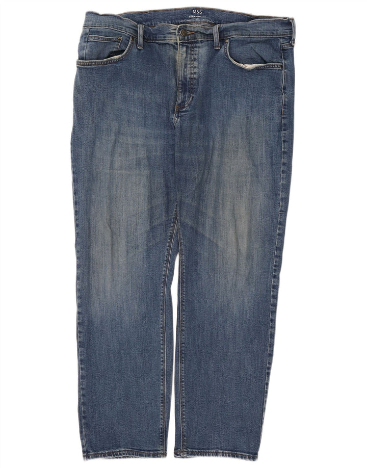 Marks & Spencer Jean droit homme W40 L29 bleu coton