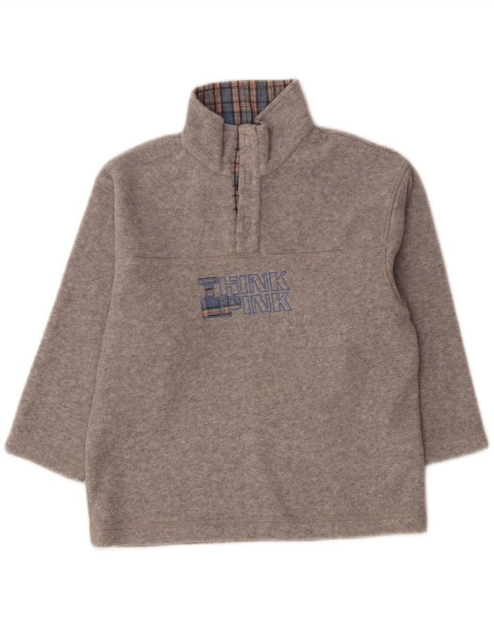 Think Pink Pull Polaire Graphique Garçon 5-6 ans Gris Polyester