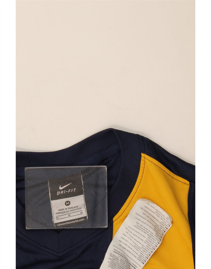 NIKE Haut Dri Fit Graphic à manches longues pour homme Bleu marine moyen Colourblock