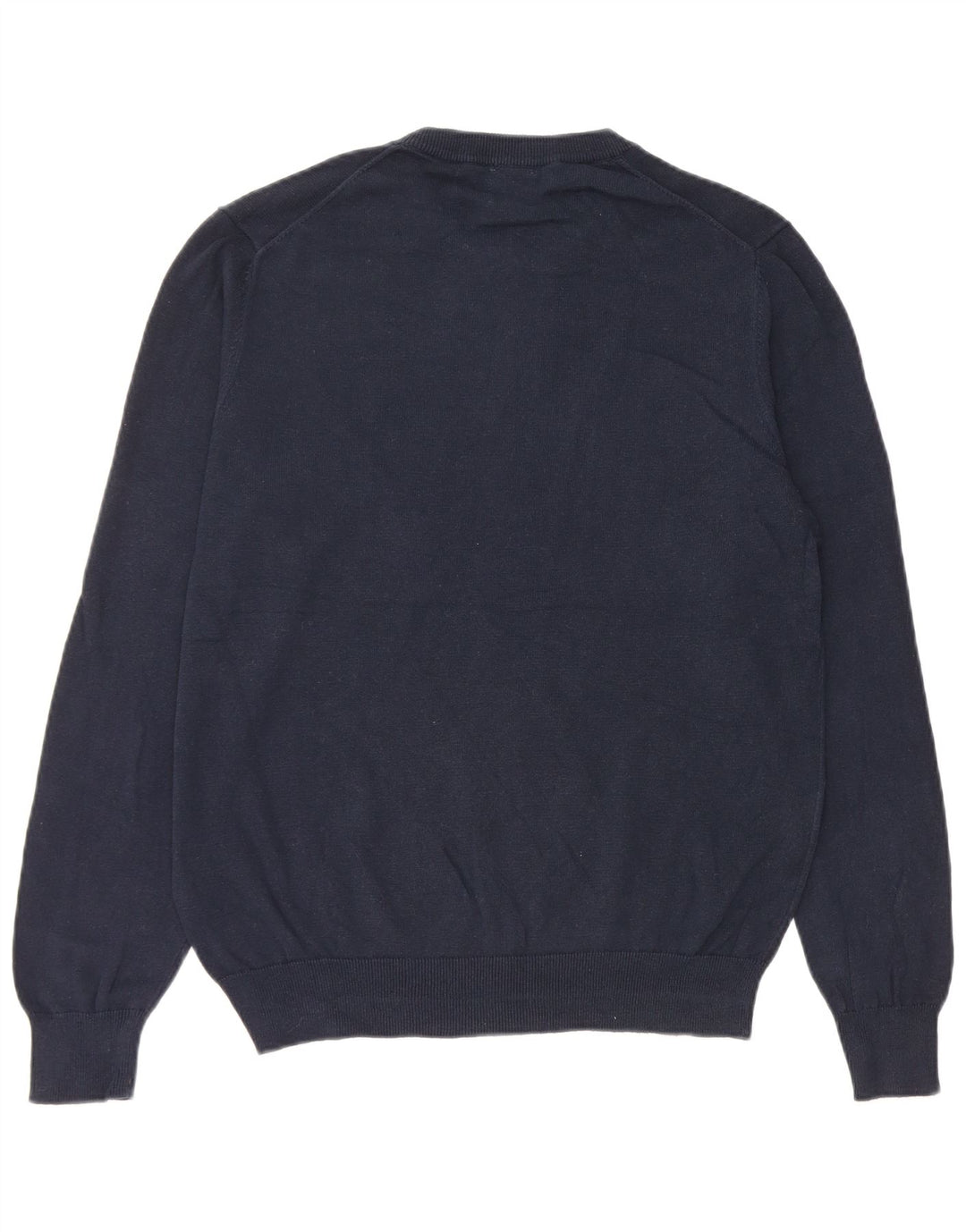 John Lewis Pull à col rond pour homme en coton bleu marine moyen