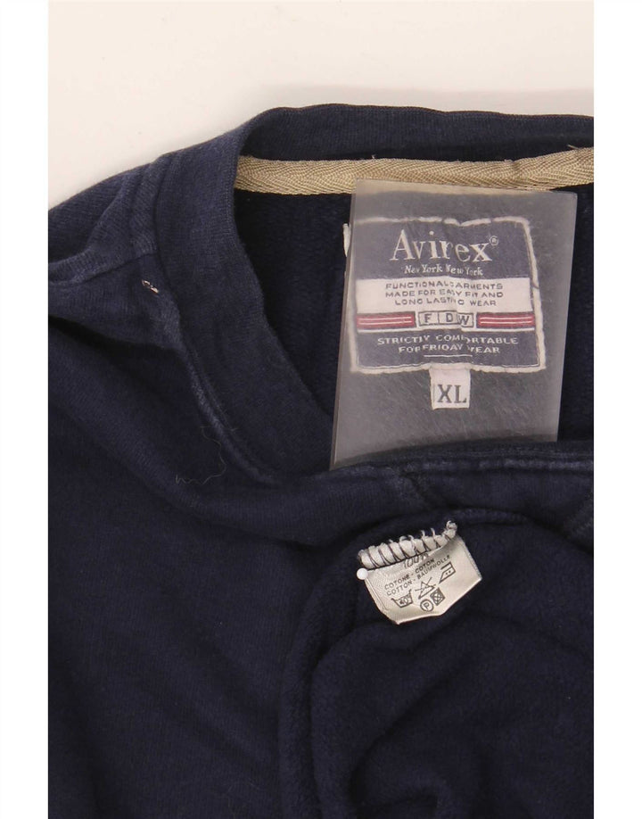 Avirex Sweat-shirt pour homme XL Bleu marine en coton