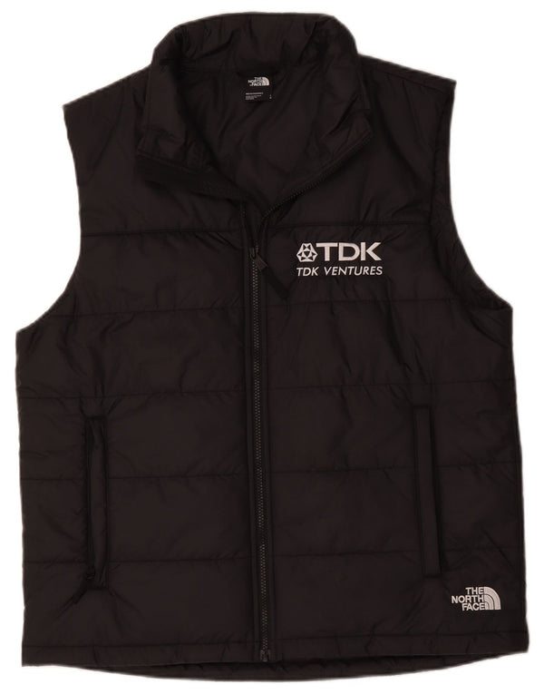 The North Face Gilet matelassé graphique pour hommes UK 40 Large Noir Polyester