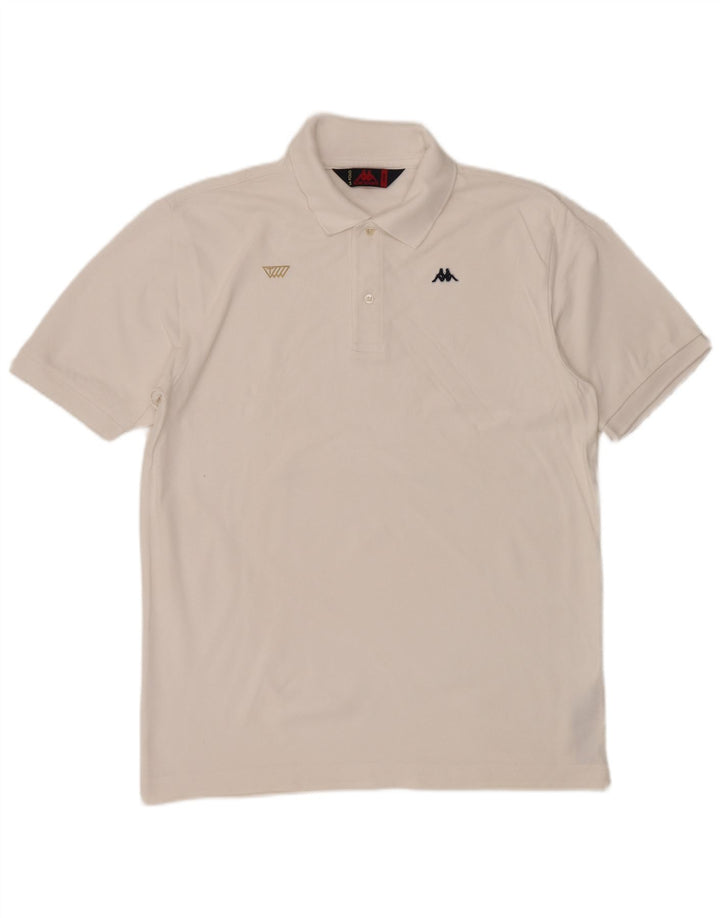 Kappa Polo Homme Grand Blanc Coton