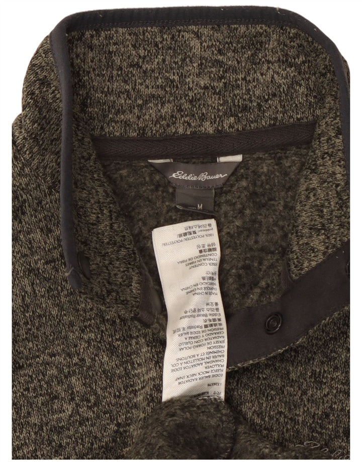 Eddie Bauer Sweat-shirt à col boutonné pour homme Gris moyen moucheté