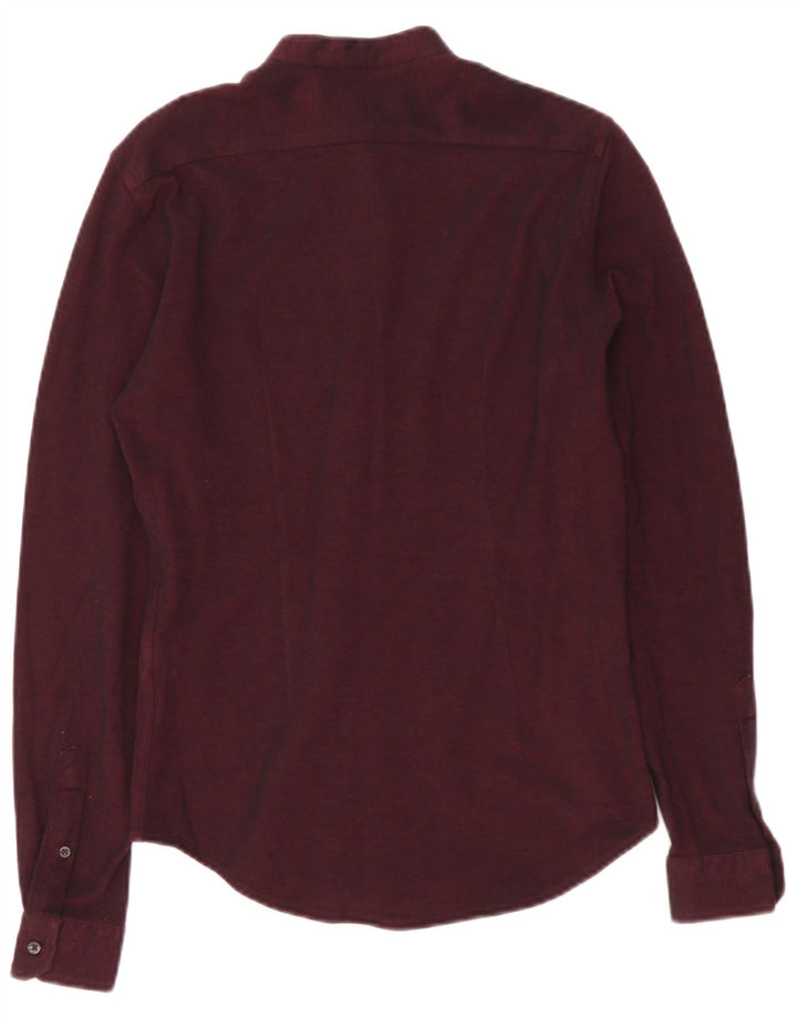 Zara Chemise Slim Fit Petit Marron Coton Homme