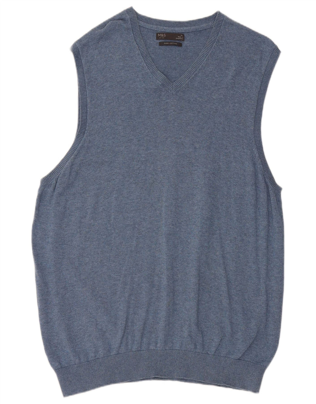 Marks & Spencer Débardeur pour homme XL en coton bleu