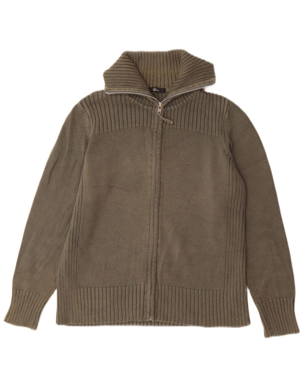 Marks & Spencer Pull Cardigan Femme UK 18 XL Kaki Coton