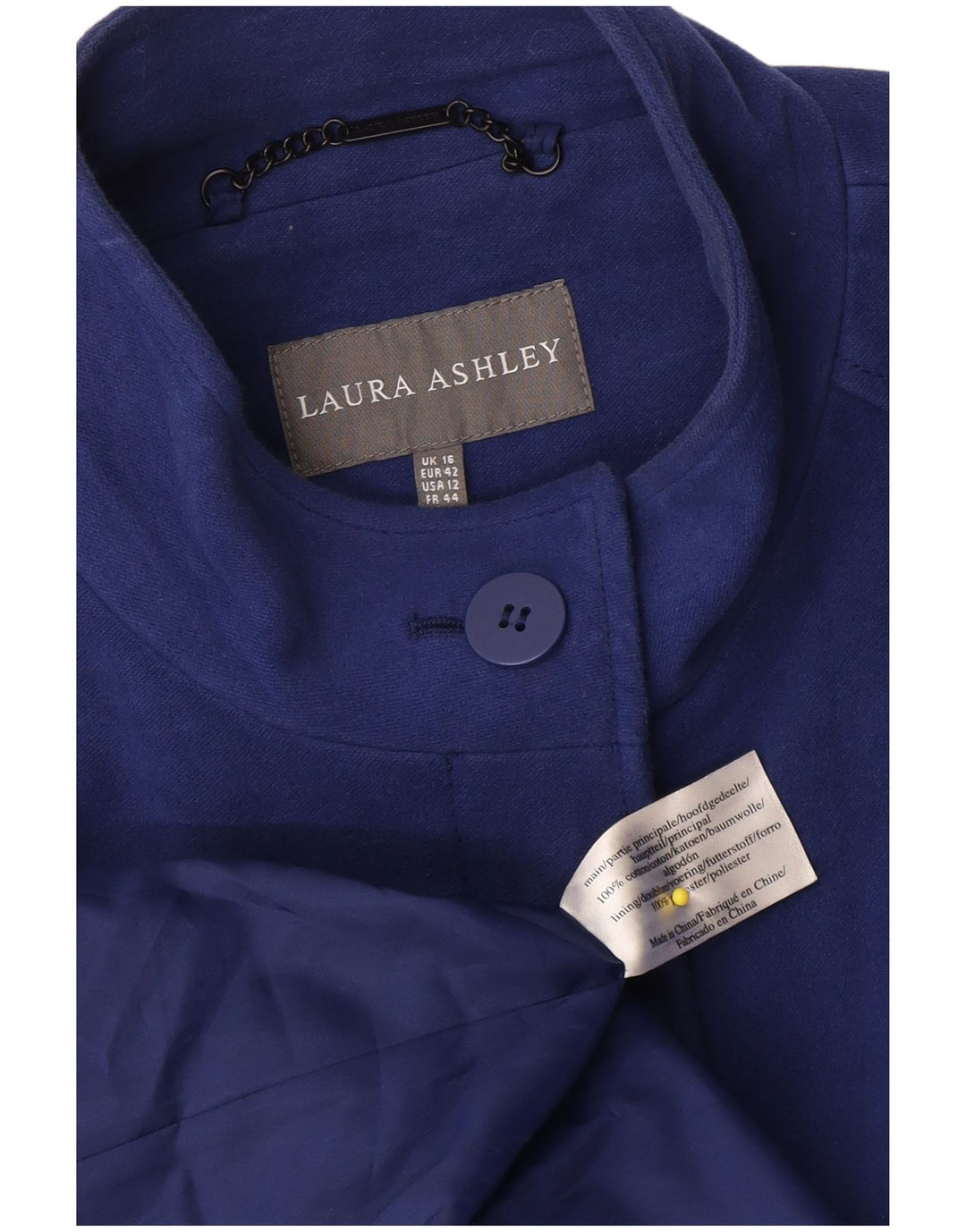 Laura Ashley Manteau pour femme UK 16 Grand coton bleu marine