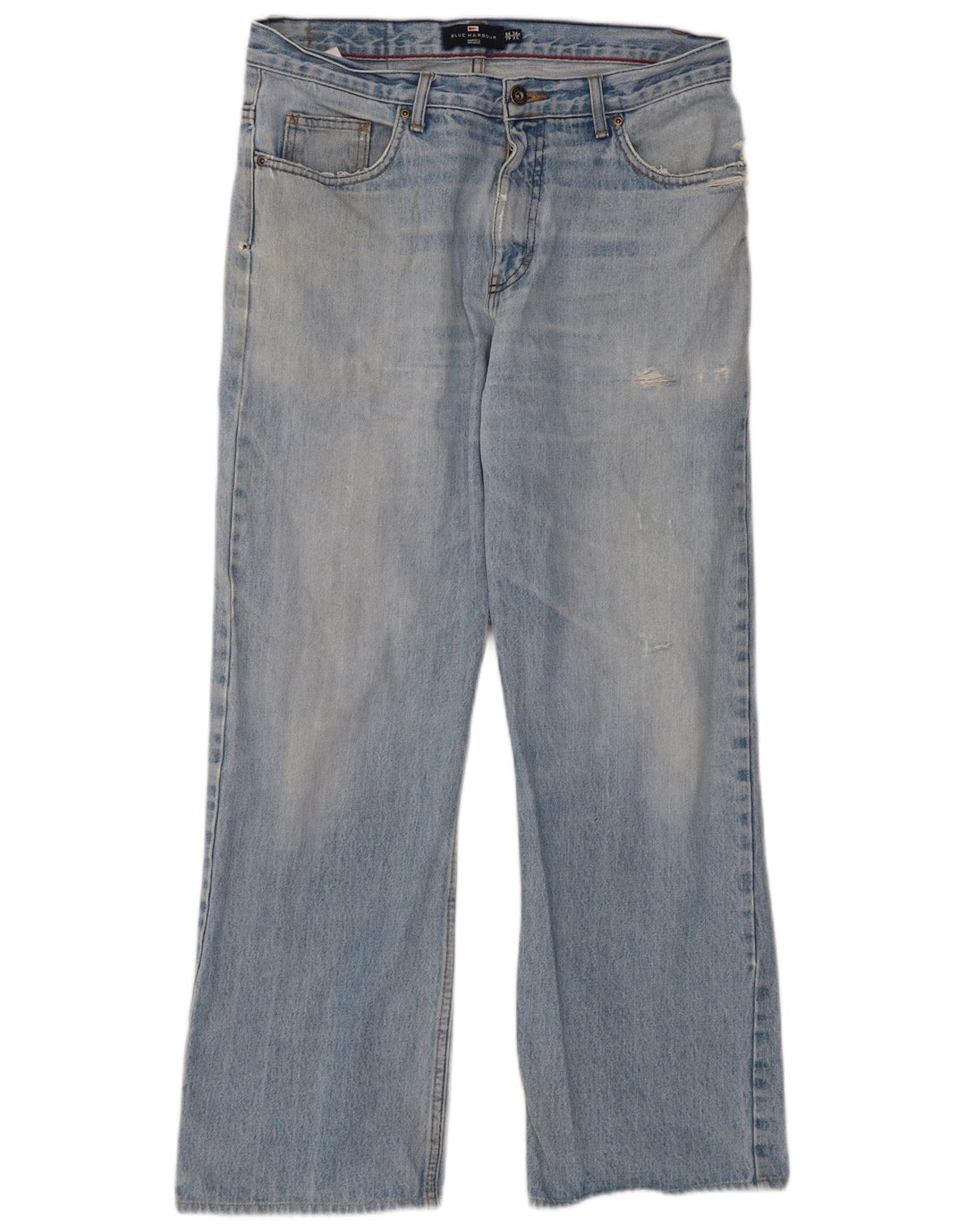 Marks & Spencer Jean Bootcut Blue Harbor Homme W34 L31 Coton Bleu