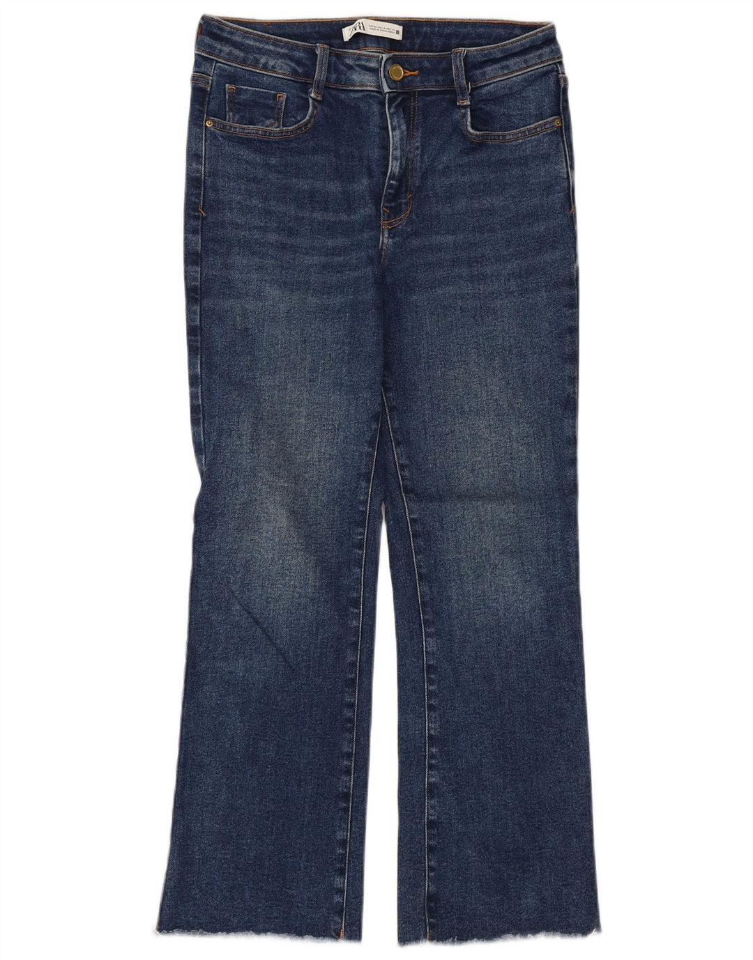 Zara Jean Bootcut Femme EU 36 XS W26 L26 Bleu