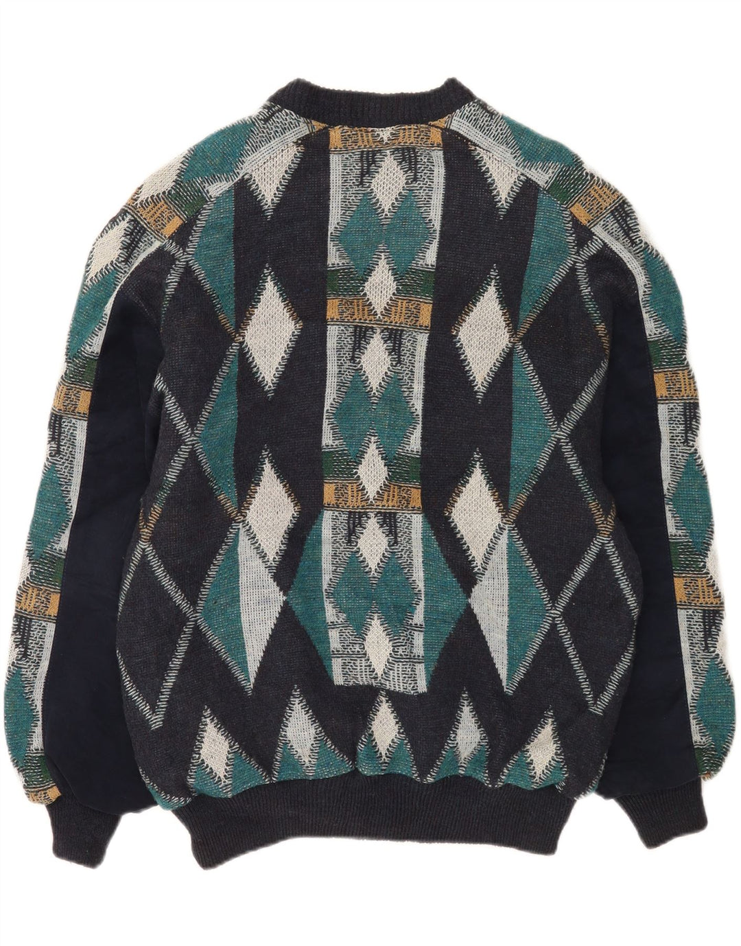 Luciano Chiari Veste Bomber Homme UK 40 Large Bleu Marine Argyle/Diamant