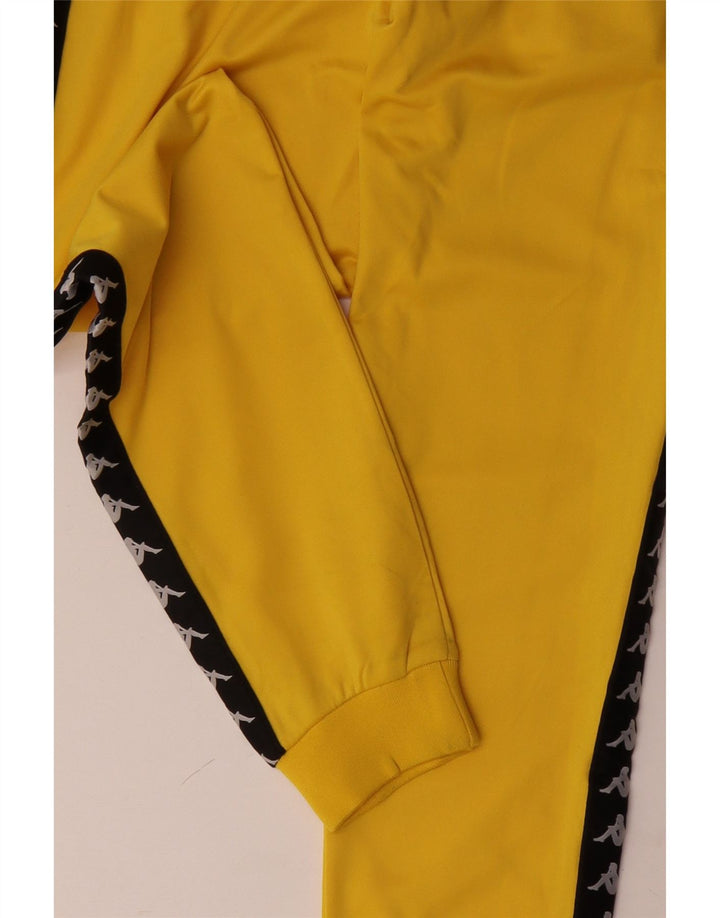 KAPPA Pantalon de survêtement graphique pour homme XL Jaune Colorblock