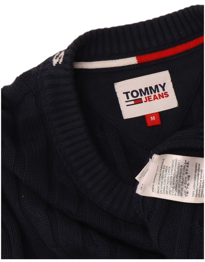 TOMMY HILFIGER Pull Graphique Ras du Cou Homme Bleu Marine Moyen