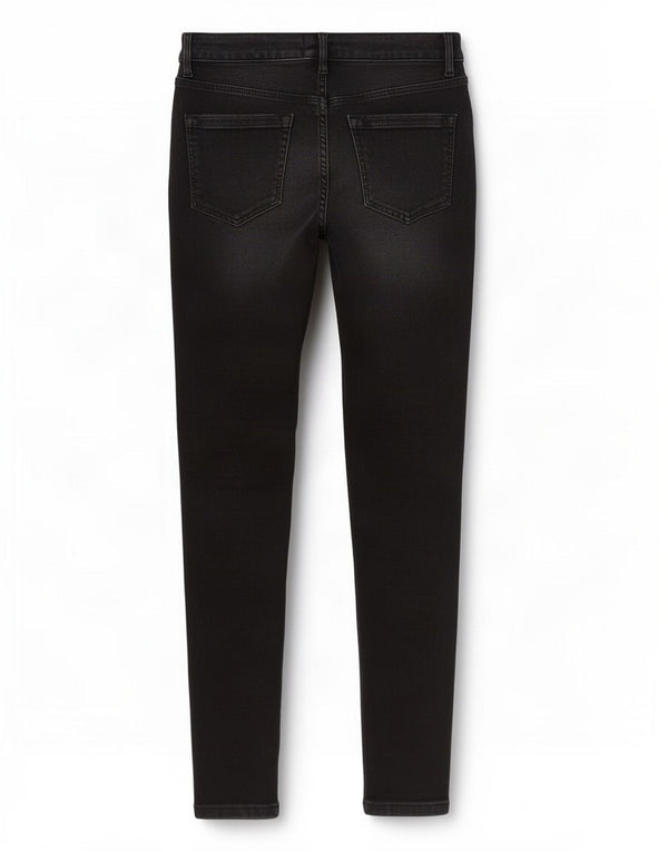 Jack Wills Jean skinny taille haute Toni femme W30 L30 coton noir