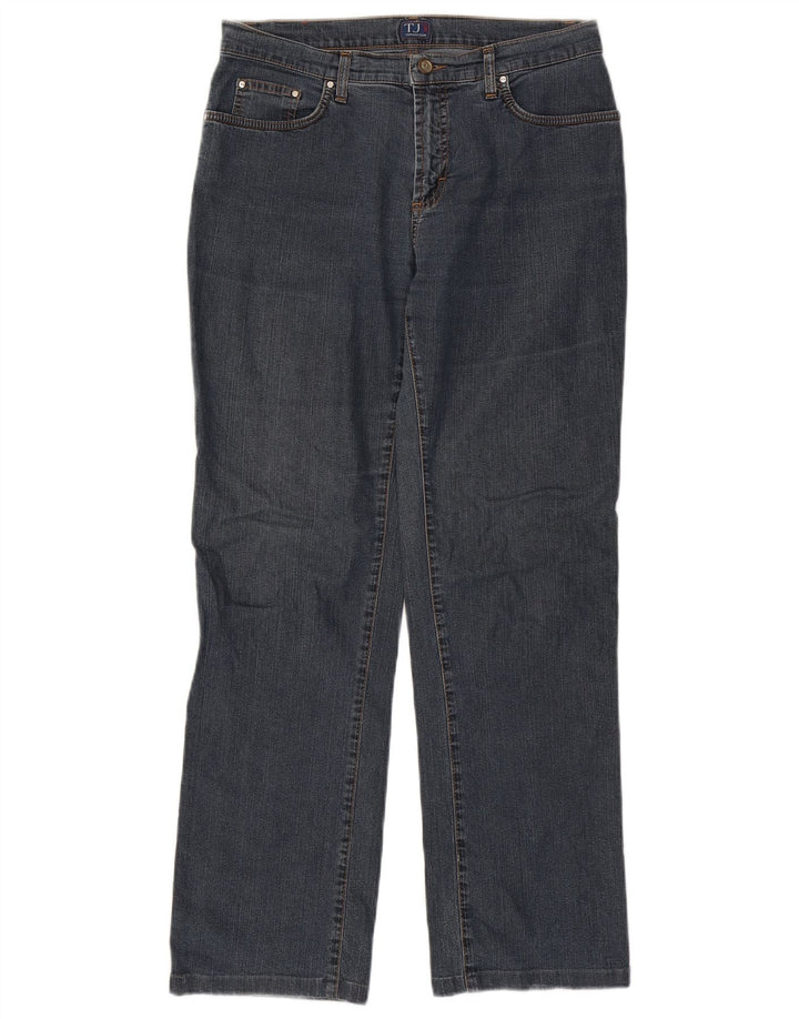 Trussardi Femme Jean Droit W31 L29 Bleu Marine Coton
