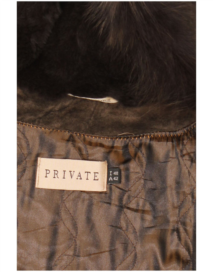 Veste à capuche en daim pour femme Private IT 48 XL Marron