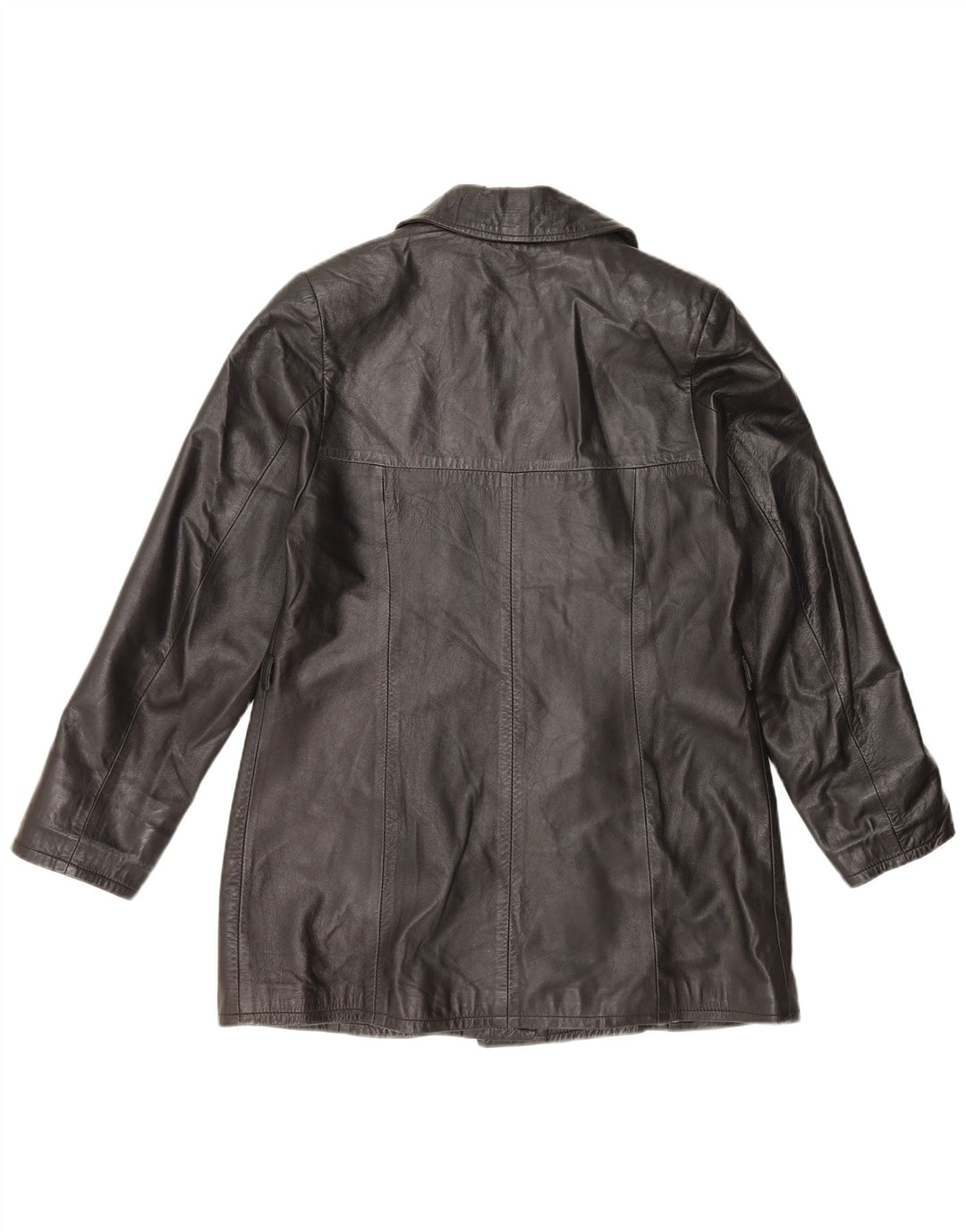 Veste en cuir femme vintage UK 18 XL Cuir Noir