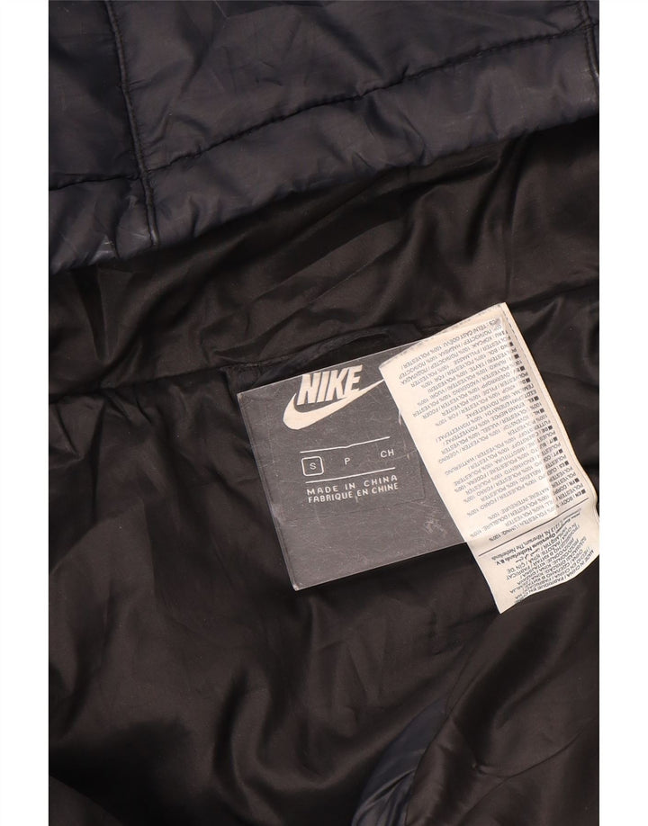 Nike Veste matelassée à capuche pour femme UK 10 Small Noir Polyester