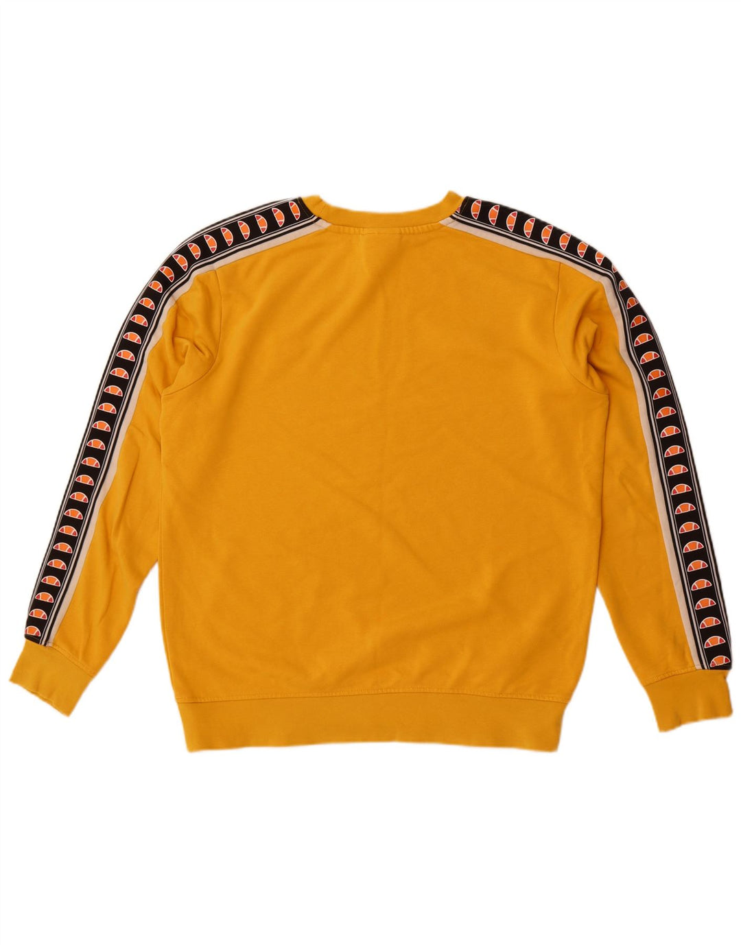Ellesse Sweat-shirt graphique en coton color block jaune moyen pour homme