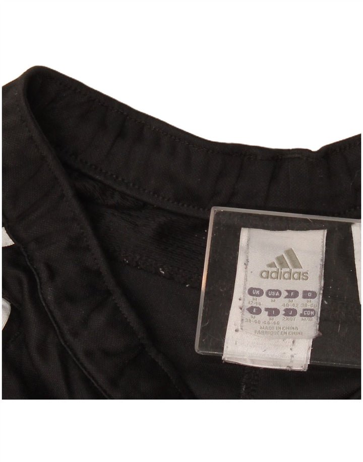 Adidas Pantalon de survêtement graphique pour femme UK 12/14 Noir moyen Polyester