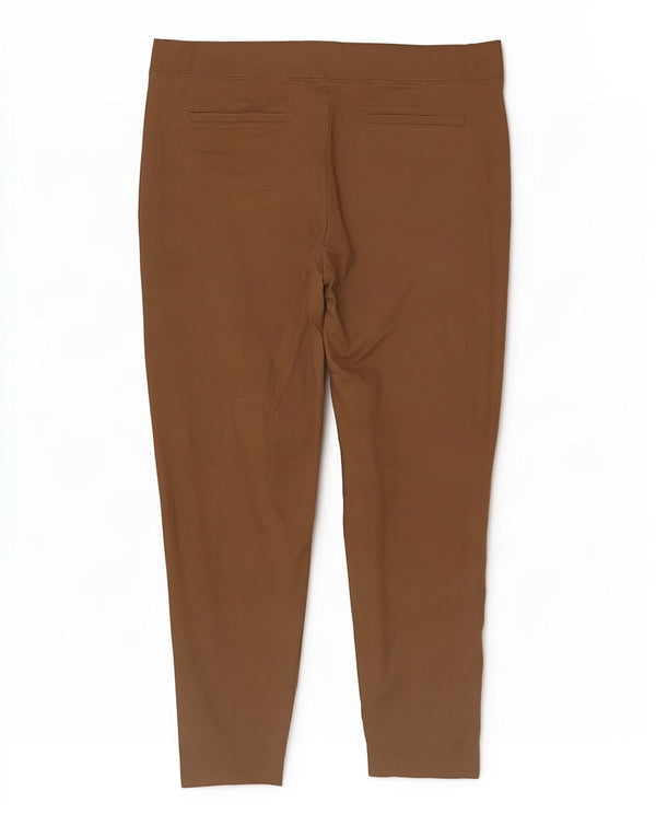 Lee Womens Crop Jegging Jeans UK 20 W42 L20 Coton Marron